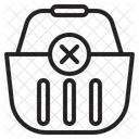 Eliminar carrito de formulario  Icono