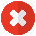 Quitar Cruz Rojo Icono