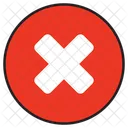 Quitar Cruz Rojo Icono