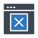 Pagina Web Navegador Cancelar Icon