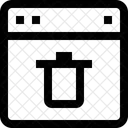 Eliminar página web  Icono