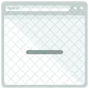 Eliminar Pagina Web Ventana Icono