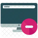 Eliminar Pantalla Monitor Icono