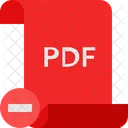 Eliminar pdf  Icono