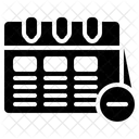 Eliminar Horario Eliminar Calendario Fecha Icono