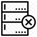 Eliminar Servidor Eliminar Base De Datos Eliminar Base De Datos Icono