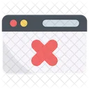 Eliminar Sitio Web Web Icono