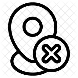 Eliminar ubicación  Icono