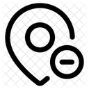 Eliminar ubicación  Icono