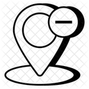 Eliminar ubicación  Icono