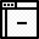 Eliminar Ventana Eliminar Pagina Web Icono