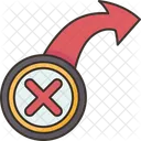 Ausscheidung besiegt  Symbol