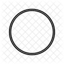 Ellipse Shape Geometry Icon