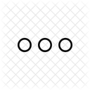 Points De Suspension Horizontaux Pointus Icône