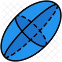 Ellipsoid Geometric Shape Icon