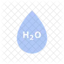 Para H 2 O Agua Ícone