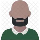 Preto Homem Avatar Ícone