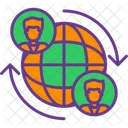 Em Todo O Mundo Terra Grade Terrestre Icon