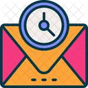 Email Time Clock Icon