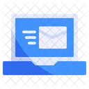 Laptop Send Email Icon