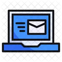 Laptop Send Email Icon