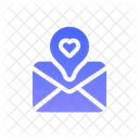 Email Heart Letter Icon