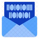 Email Binary Code Icon