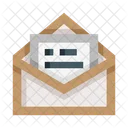 Abrir E Mail Carta Aberta Ler Carta Icon