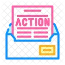 Email Action Letter  Icon