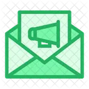 Mail Email Loud Speaker Icon