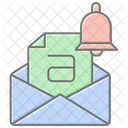 Email Alert Awesome Lineal Color Icon Icon