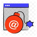 Email Attack Cyber Security Security Icon