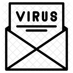 Email avec un virus  Icône