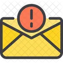 Foglio Di Avviso Avviso E Mail E Mail Di Errore Icon