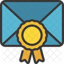 E-mail com medalha  Icon