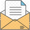 Document par courrier électronique  Icône