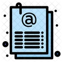 Email Document Document Mail Document Icon