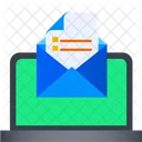 Documento de e-mail  Ícone
