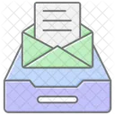 Email File Storage Awesome Lineal Color Icon Icon
