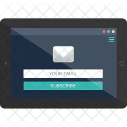 Email Form on Tablet  Icon