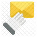 Email letter send hand  Icon