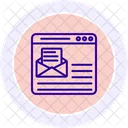 Email Marketing Communication Black Outline Icon Icon