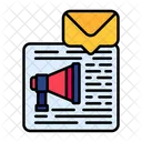 E Mail E Mail Marketing Anuncios Ícone