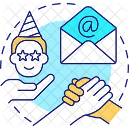 Email marketing in relevant niche  Icon