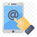 E Mail De Smartphone Correio Eletronico Correspondencia Movel 아이콘