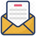 E Mail Ouvert Afficher Le Message Enveloppe De Message Icône