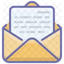 Email Ouvert Email Recu Lettre Ouverte Icône