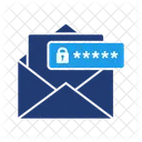 Email Security Single Use Passwords Combined Email Otp Secure Authentication Icon