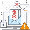 Farsa De Virus Virus De E Mail Malware Ícone