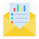 Business Mail Email Analytics Data Analysis Icon